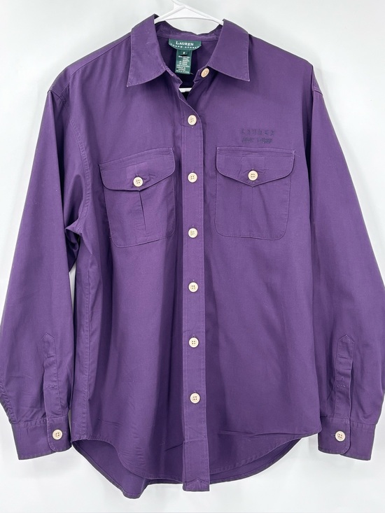 Lauren Ralph Lauren Other - Lauren Ralph Lauren Purple Casual Button-Down Shirt